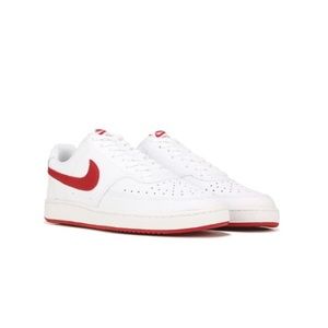 Nike court vision low (White/Red/White)
